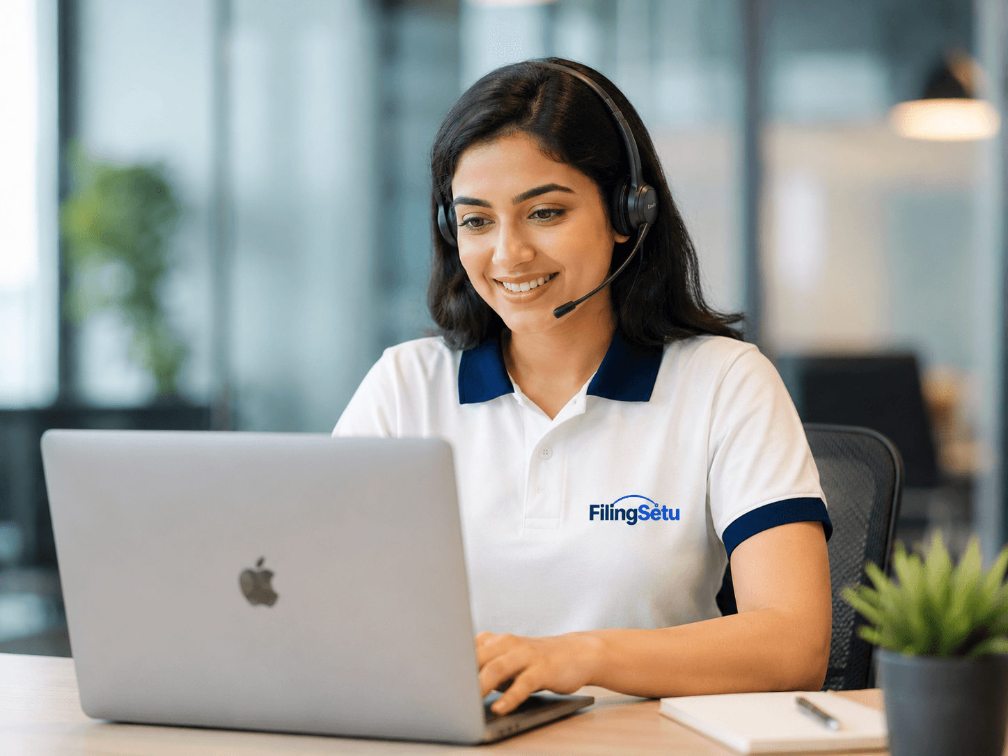 FilingSetu tax expert on a live consultation call