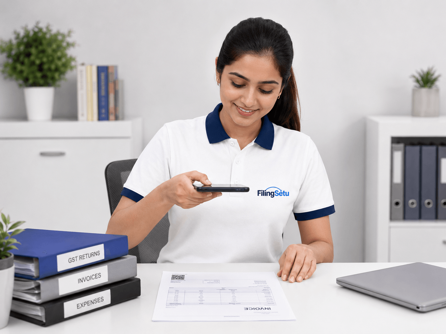 CA scanning documents for secure upload